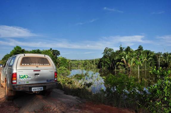 A bela paisasem da BR-319, estrada que liga Manaus à Porto Velho, em Rondônia